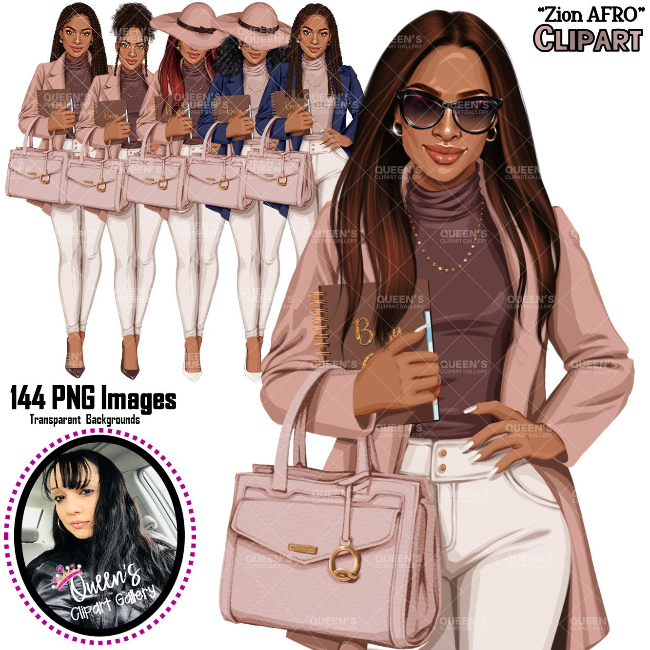 Fashion Illustration Bag Clipart Boss Lady Clipart Fashion 