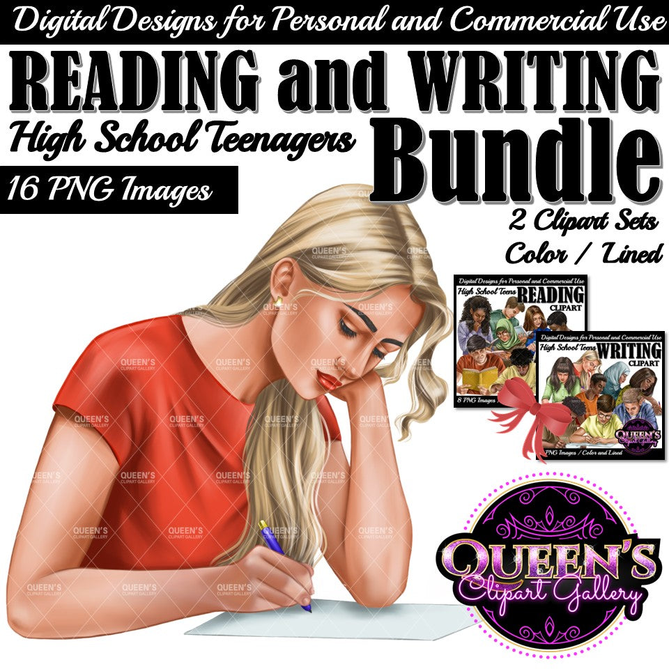 Teens and Teenagers Clip Art Set 1 - girls by Literature Daydreams