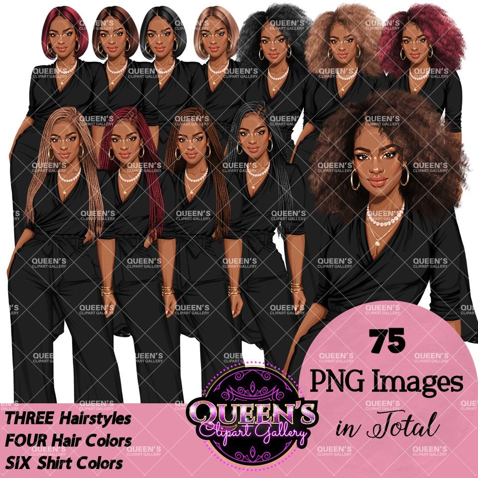 Afro Boss lady, Business Lady, Lady boss clipart, Boss babe, Fashion girl clipart, Business woman clipart, Fashion illustration, Afro girl