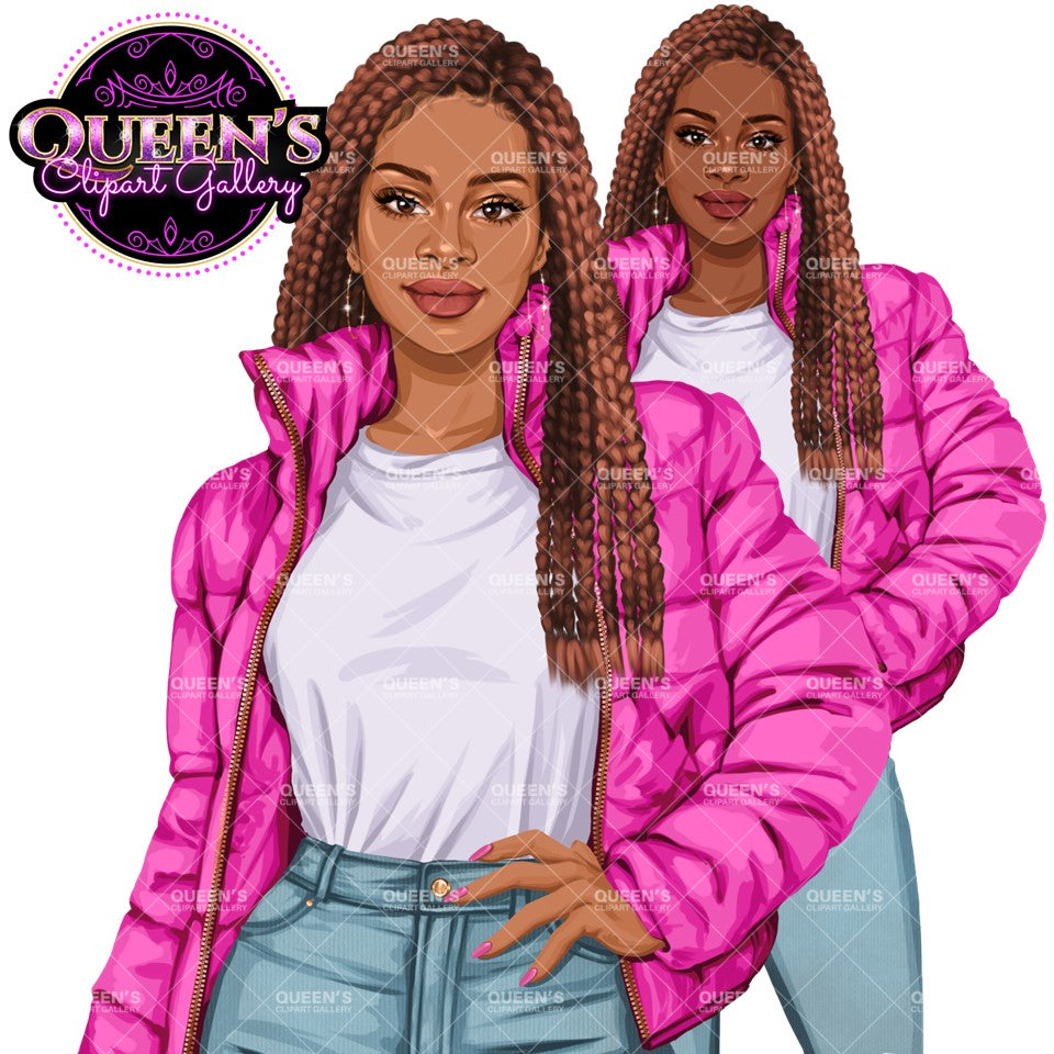 Afro girl clipart, Denim jeans girl, Jeans girl clipart, Teenager clipart, Fashion girl clipart, Fashion illustration, Girl clipart, Denim Girl, Winter clipart