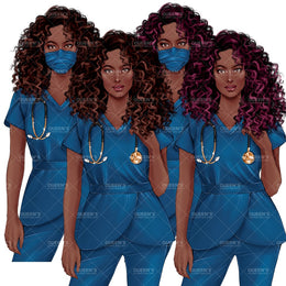 HealthCare Clipart, Nurse Clipart PNG, Doctor Nurse Clipart, Fashion N ...